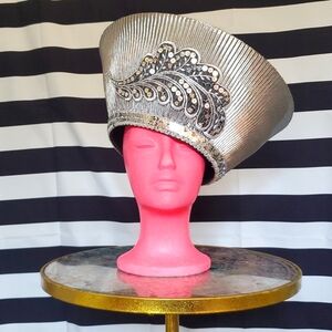 Rare Vintage Metallic Sequin Hat